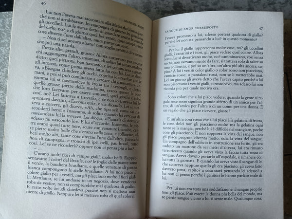 Sangue di amor corrisposto | Manuel Puig - Einaudi