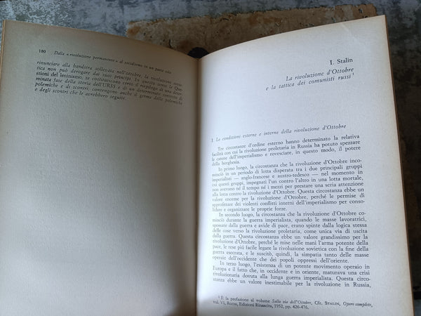 La rivoluzione permanente e il socialismo in un paese solo 1924-1926 | Giuliano Procacci