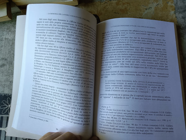 La memoria del lavoro. Le carte del coniglio di fabbrica della Galileo industrie ottiche (1947-2000) | Mirko Romanato