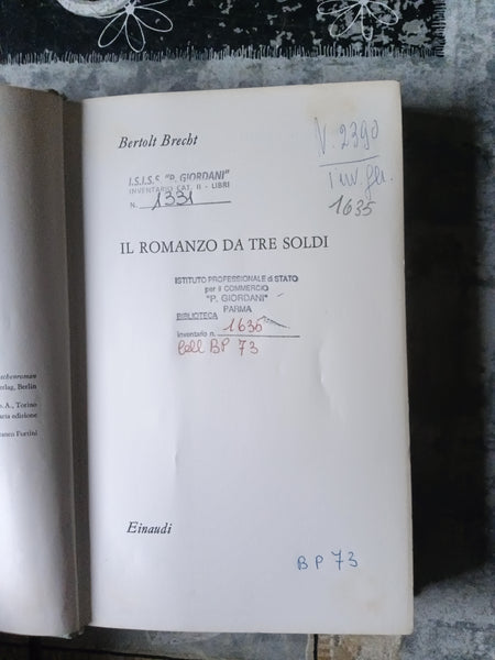 Il romanzo da tre soldi | Bertolt Brecht - Einaudi