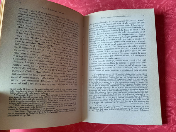 Marx e la pedagogia moderna | M. A. Manacorda - Editori Riuniti