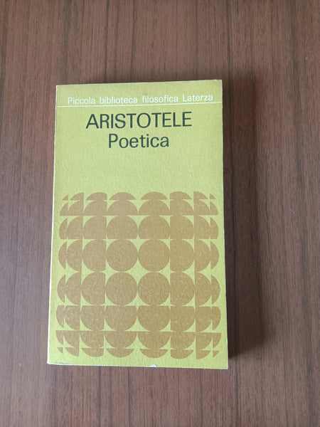 Poetica | Aristotele - Laterza