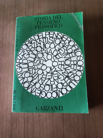 Storia del pensiero filosofico vol. III | Geymonat - Garzanti