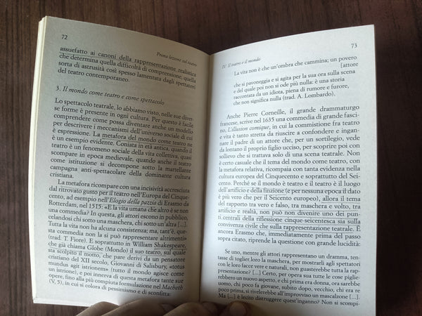 Prima lezione sul teatro | Luigi Allegri - Laterza