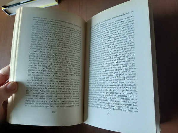 I cognomi italiani. Rilevamenti quantitativi degli elenchi telefonici | Emidio De Felice - Il Mulino