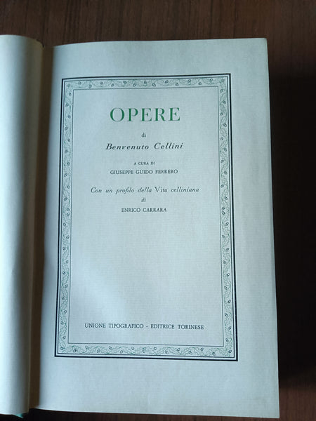 Opere | Benvenuto Cellini