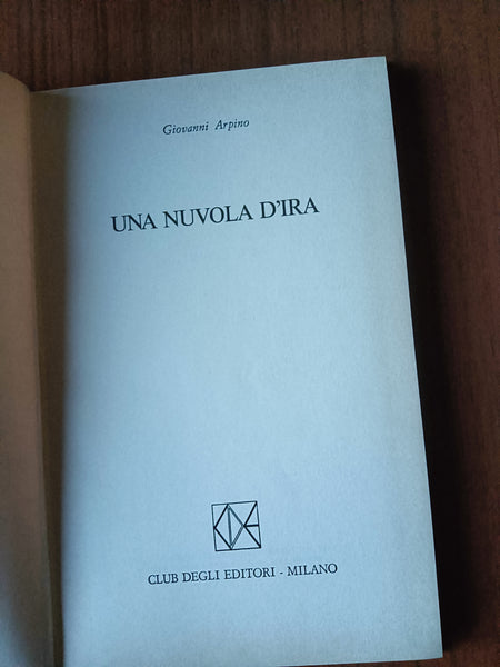 Una nuvola d’ira | Giovanni Arpino