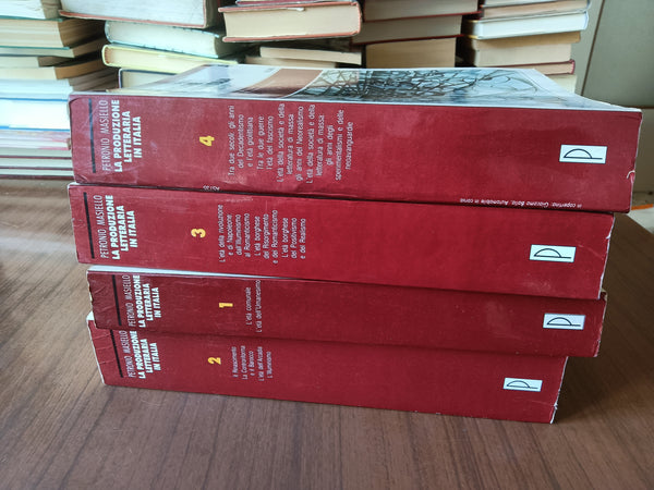 La produzione letteraria in Italia. Storia, testi, contesti 4 Voll. | Giuseppe Petronio; Vitilio Masiello