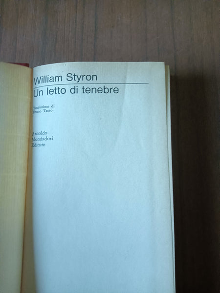 Un letto di tenebre | William Styron - Mondadori