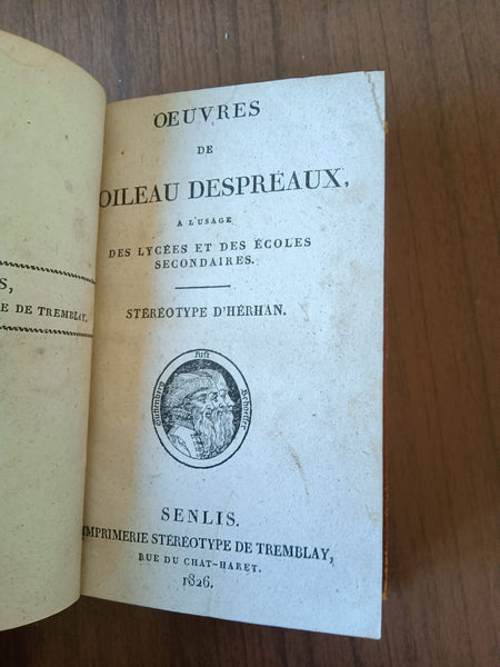 Oeuvres | Boileau Despreaux