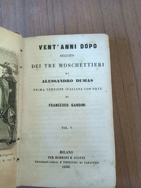 Vent’anni dopo seguito dei tre moschettieri Vol. V | Alessandro Dumas