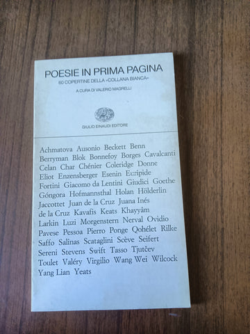 Poesie in prima pagina. 60 copertine della Collana Bianca | Valerio Magrelli, a cura di - Einaudi