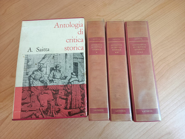 Antologia di critica storica 3 Voll. con cofanetto | A. Saitta - Laterza