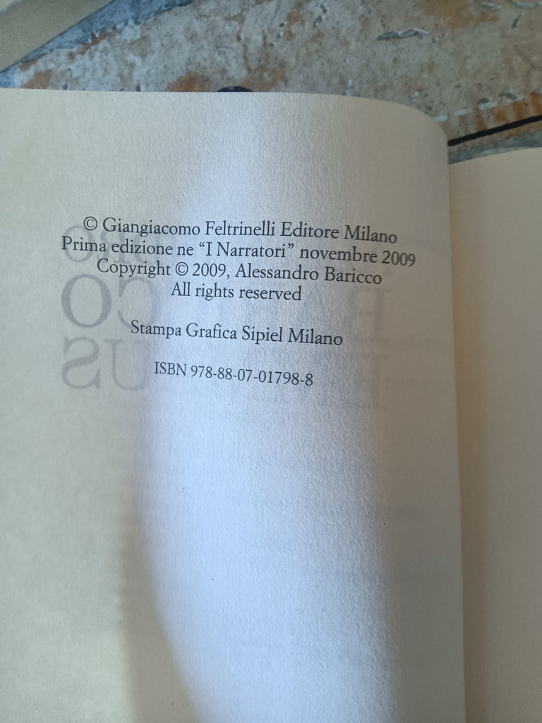 Emmaus  Alessandro Baricco- Feltrinelli – Libreria Obli